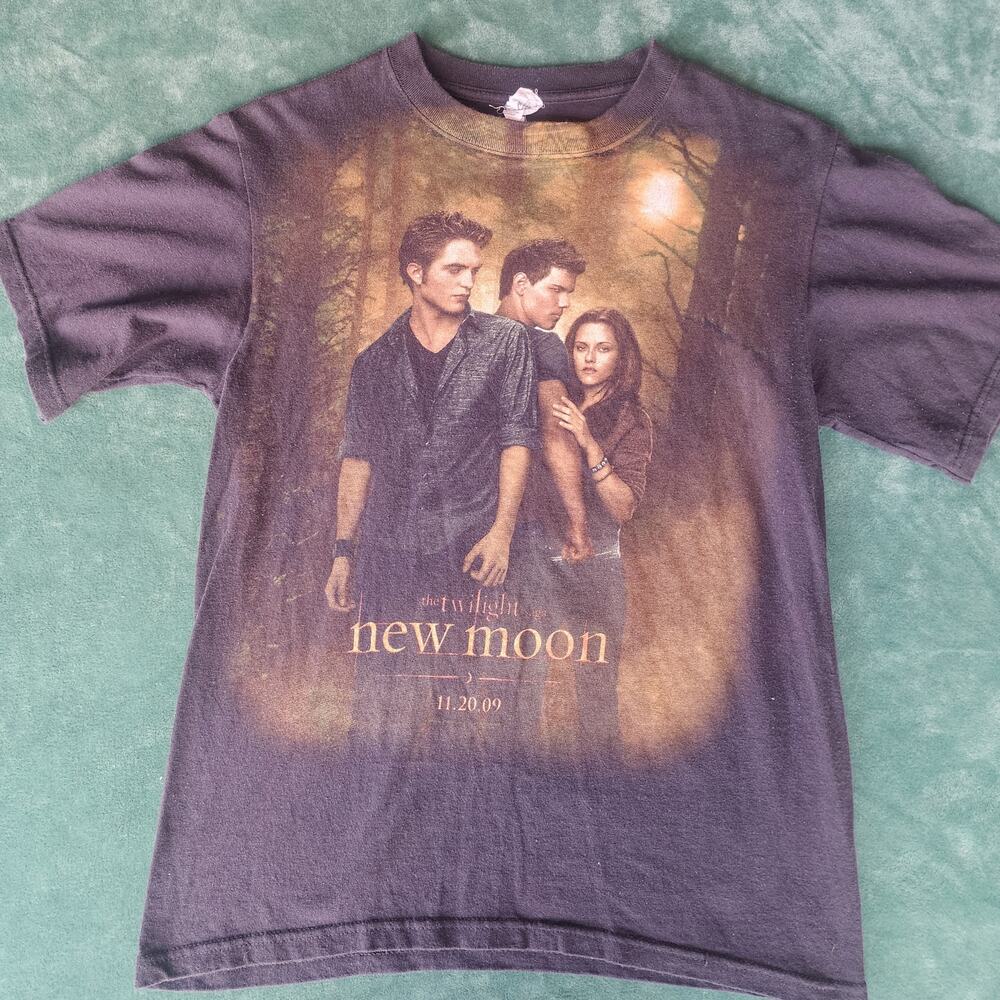 2009 Twilight New Moon Movie Promo T Shirt Edward Jacob Bella Team Edward Small